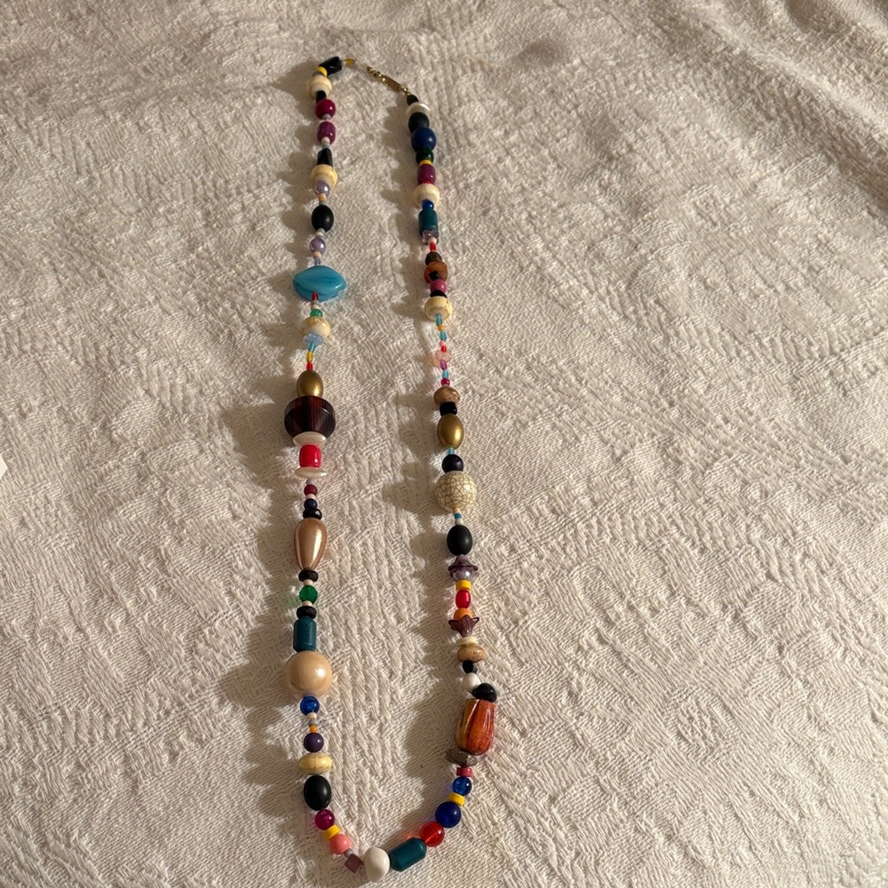 Carol Dauplaise Multicolor Beaded Necklace